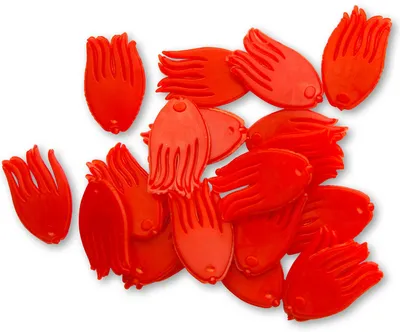 Produktbild von Quantum Mr Pike Spotty rot - 20 Köderstopper Fähnchen