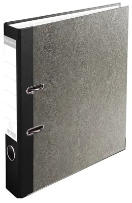 Obrázok produktu pre EXACOMPTA Ordner Wolkenmarmor, A4, 50 mm,grau/Rcken schwarz
