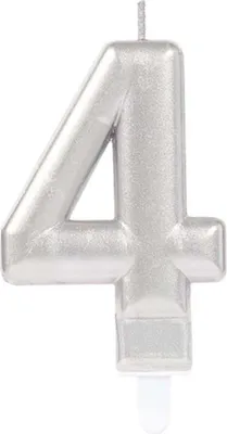 Zdjęcie produktu dla Świeca numer srebrny #4