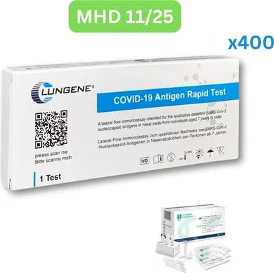 Zdjęcie produktu dla Clungene Covid-19   Antigen szybki autotest (test płaski) 400 sztuk BBD 11/25| pojedynczy test | ID: 2099 | BEZPŁATNE testy parahealth (5 sztuk, BBD 12/25)