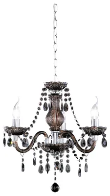 Immagine prodotto di Reality | Lampadario acrilico Trio, 3 luci ~ nero