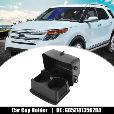 Image de Voiture Arrière Sièges Double Tasse Boisson Support Stockage Noir GB5Z7813562BA