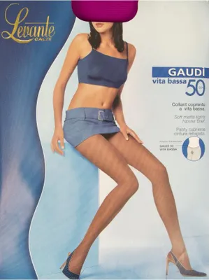 Produktbild von Collant Strumpfhose Frau 50 den 55 dtex Abdeckung Mikrofaser mit niedriger Taille LEVANTE Artikel GAUDI' 50 COLLANT VITA BASSA, 4 - XL, Cotone 3%,Poliammide 86%,Elasthan 11%