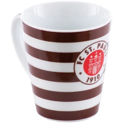 Produktbild von St. Pauli Kaffeebecher Logo Streifen