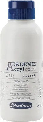 Produktbild von Mischweiss 250ml Acrylfarbe - AKADEMIE Acryl - Schmincke 23 113 027