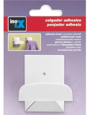 Obrázek produktu pro Samolepicí háček Inofix 52x40x35 mm Bílá Bílá Jedna velikost