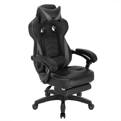 Produktbild von Ergonomischer Gaming- und Bürostuhl – Bequemer Arbeitsstuhl – Verstellbare Rückenlehne – Fußstütze