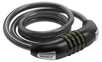 Produktbild von GERDA KOMBO FLEX 1000/8C Fahrradschloss mit Kombinationscode, schwarz