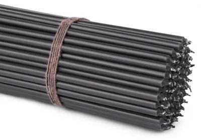 50 Tropfkerzen, schwarz, 29 cm, Paraffinwachs, 890 g