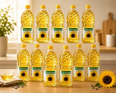 Produktbild von Sonnenblumenöl Estermann 12x2L raffiniertes Pflanzenöl für kalte & warme Küche