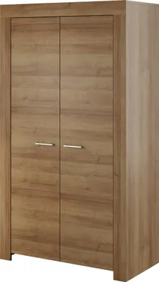 Produktbild von Masseno Drehtürenschrank CIELO 110 cm Kleiderschrank Schlafzimmer Schrank 2-türig Eichefarben