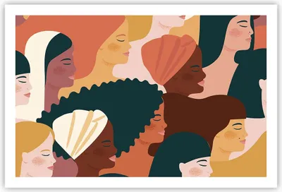 Produktbild von Poster - Poster ohne Rahmen - Frauen Multikulturalismus Modern - 91,5x61 cm - Wand Bild - Wanddeko - Wandbilder - Kunstposter - Wandposter - Bilder - Kunstdruck - Wanddekoration - P2XAA91x61-4500
