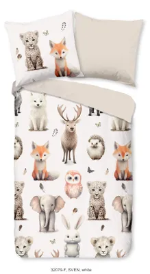 Produktbild von Duvet cover Good Morning 135x200 + 1* 80x80 cm - Multiple animals