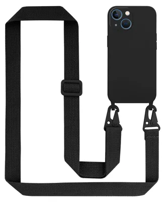 Obrázok produktu pre Cadorabo ochranné puzdro pre Apple iPhone 13 MINI puzdro v čiernej farbe Puzdro s reťazou na mobilný telefón s nastaviteľnou dĺžkou remienka
