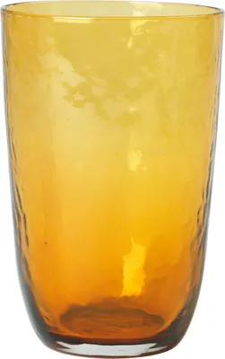 Produktbild von Broste Copenhagen Copenhagen HAMMERED Trinkglas amber 0,5 l (1 Stück)