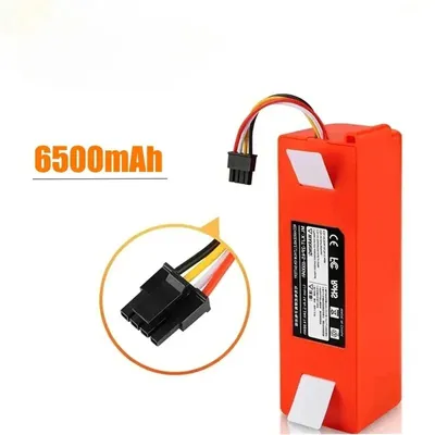 Immagine prodotto di Batteria di ricambio per robot aspirapolvere, agli ioni di litio, 14,4V, 6500mAh, compatibile con i modelli S5, S5 Max, S6, S50, S55, S60, S65, S51. Dimensioni: 4,3 x 4,5 x 13,7 cm