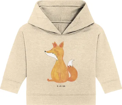 Produktbild von Mr. & Mrs. Panda Organic Baby Hoodie Einhorn Wunsch 12. - 18. Monat - Natural Raw - Geschenk, Einhörner, Kapuzenshirt, Fuchshörnchen, Füchse, Kapuzensweatshirt, Unicorns