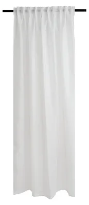 Gardinenschal 140x270 cm, halbtransparent, Polyester, Weiß