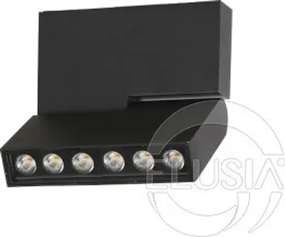 Produktbild von Leon 5 Leuchte, Schwarz, 11,6 x 2,6 x 13,6 cm, 1020 Lumen, 3000 Kelvin