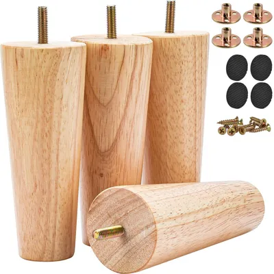 Productafbeelding van Omgoods - Vervangende Tafelpoten van Robuust Hout voor DIY Meubels
