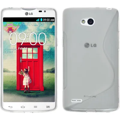 Produktbild von PhoneNatic Case kompatibel mit LG L80 Dual - clear Silikon Hülle S-Style + 2 Schutzfolien