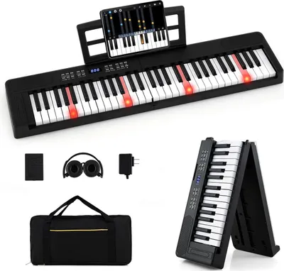 Image de Clavier piano électronique pliable à 61 touches avec MIDI et Split