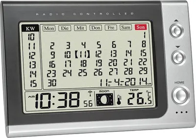 Produktbild von Funkwecker mit Kalender TFA 60.2529.54 Digitalwecker