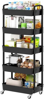 Immagine prodotto di Carrello portaoggetti multifunzionale con maniglia, adatto a diversi ambienti