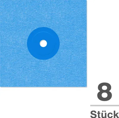 Produktbild von Isolbau Wandmanschette P3 Blau - 8 Stück 120 mm Dichtband - Wasserdichte Manschette für Sanitär, Dusche, Bad, Fliesen, Isolierung Abdichtung Dichtmanschette für Innen- & Außenbereich