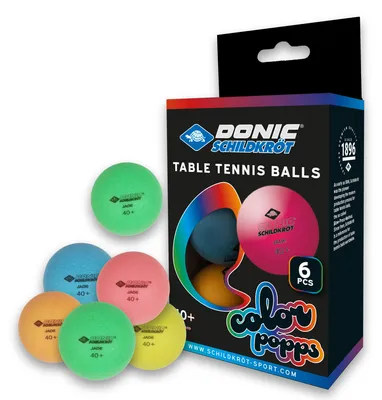 Zdjęcie produktu dla DONIC SCHILDKRÖT649015 DONIC SCHILDKRÖT Tischtennisball "Color Popps", sortiert