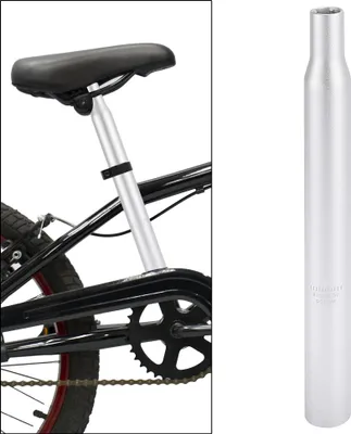 Image de 30.4x300mm Vélo Tige Selle Aluminium Alliage Selle Tube Argenté