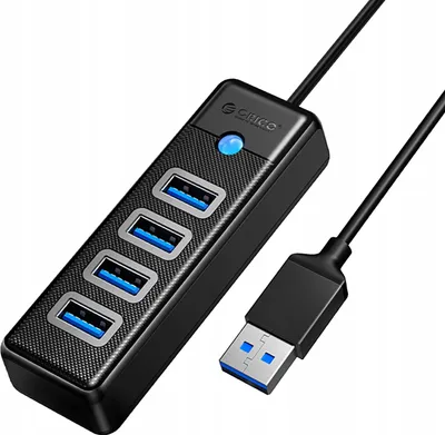 Zdjęcie produktu dla Orico Pw4U-U3 Hub USB-A / 4X USB-A 3.0 - czarny