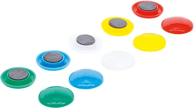 Image de KRAFTMANN 85810 Jeu d'aimants, Ø 30 mm, 10 pcs.