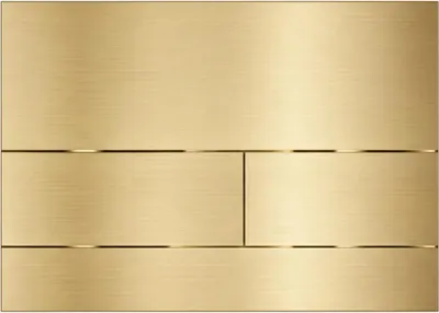 Produktbild von Balneo Betätigungsplatte FLO Edelstahl Zwei-Tasten-Spülplatte gold