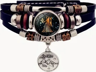 Produktbild von Armband Sternzeichen Jungfrau mit 3D Gravur im Glas