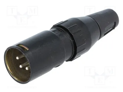 Obrázok produktu pre 1x Priamý konektor, 50 V, 709-0400 – konektor pre káble, samica, pripojenie pájkou, počet kontaktov: 4