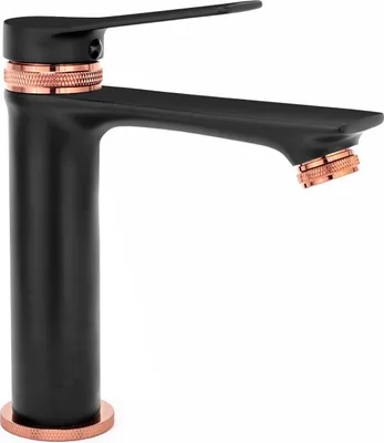 Produktbild von Rea Waschbeckenarmatur Js-634901Rgb Viral Low Black/Rose Gold