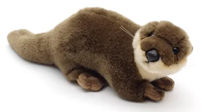 Produktbild von Uni-Toys - Otter, stehend - 32 cm (Länge) - Plüsch-Otter - Plüschtier, Kuscheltier