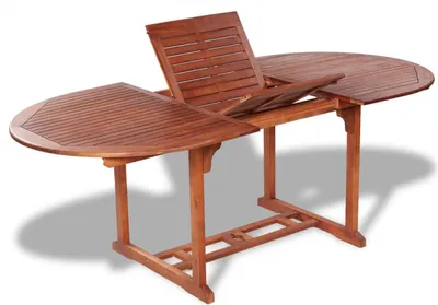 Obrázek produktu pro Zahradní jídelní stůl (160–240) x 100 x 75 cm masivní akácie Ovál / 200 x 100 x 75 cm