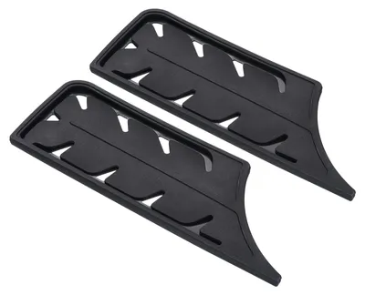 Kunststoff-Klingenschutz für 7-Zoll Nakiri-Messer, 2 Stück, Schwarz