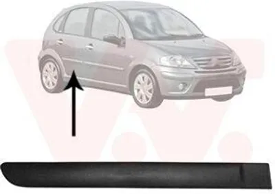 Produktbild von VAN WEZEL Zierleiste für die Tür Hinten Rechts Leiste für CITROËN C3 I Schrägheck (FC, FN) 0925406
