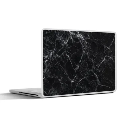 Produktbild von MuchoWow® Laptop Aufkleber Sticker Cover Marmor - Stein - Linie - Marmoroptik - Schwarz - Luxus 32.5x23.5 cm - Sticker für Laptop - Selbstklebend