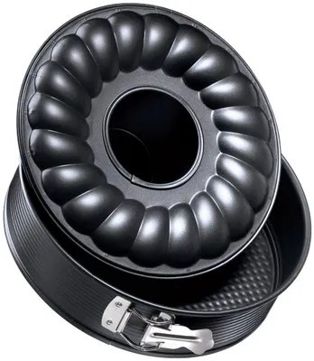 Springform 26 cm mit flachem und Rohrboden, antihaftbeschichtet