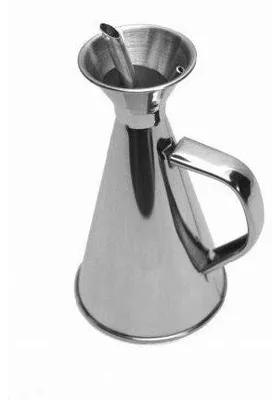 Image de Ilsa 383 – Bidon à huile, en acier inoxydable, argenté, 1 litre, couleur argent