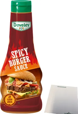 Produktbild von Develey Spicy Burger Sauce (250ml Flasche) + usy Block