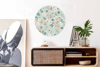 Produktbild von MuchoWow® - Wand Kreis - Das Schlafzimmer - Die Bilder - Wandmalerei - Kunst für das Haus - das Plastik
