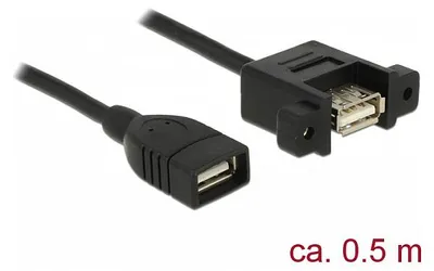 Obrázok produktu pre DeLOCK 85459, 0,5 m, USB A, USB A, USB 2.0, 0,48 Gbit/s, Čierna