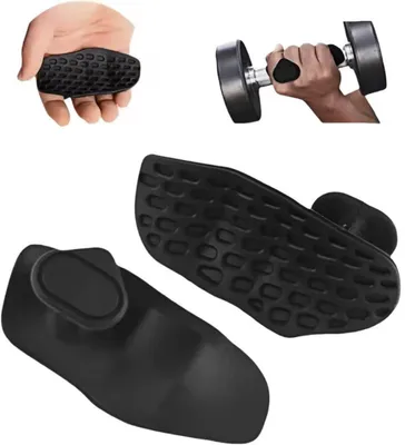 Immagine prodotto di Impugnatura in silicone per allenamento della forza – Impugnature in silicone per pesi – Massima presa – Nero – Antiscivolo – 1 paio – CHPN