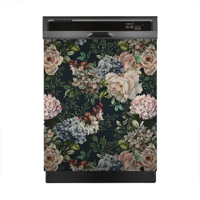 Produktbild von Magnete Dekorative 60x70 cm Küche Magnetmatte Spülmaschine - Muster mit Blumen
