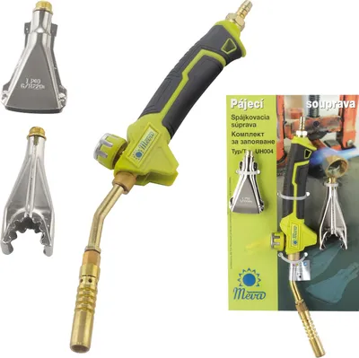 Image de Brûleur à gaz pour le brasage de tuyaux, GPL, SET de 3 buses, 2 kW